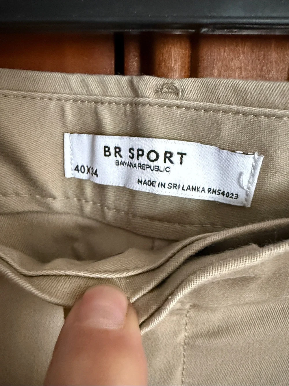 Banana Republic Khaki Straight-Leg Chinos - Light Beige 40x34